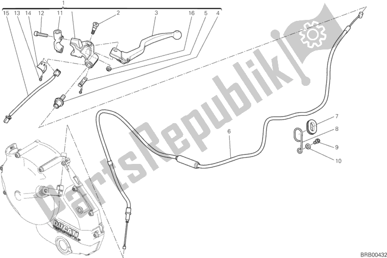 Wszystkie części do Sterowanie Sprz? G? Em Ducati Hypermotard SP 821 2013